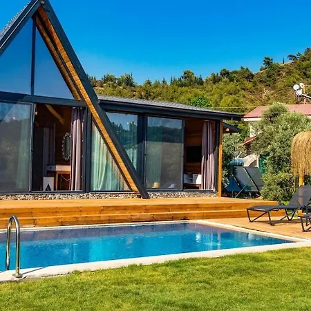 Zeytin Havuzlu Jakuzili Villa